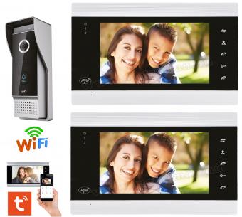  Wifi okos kaputelefon szett 2 db 7"-os LCD monitorral SafeHome PT720M-WIFI TuyaSmart