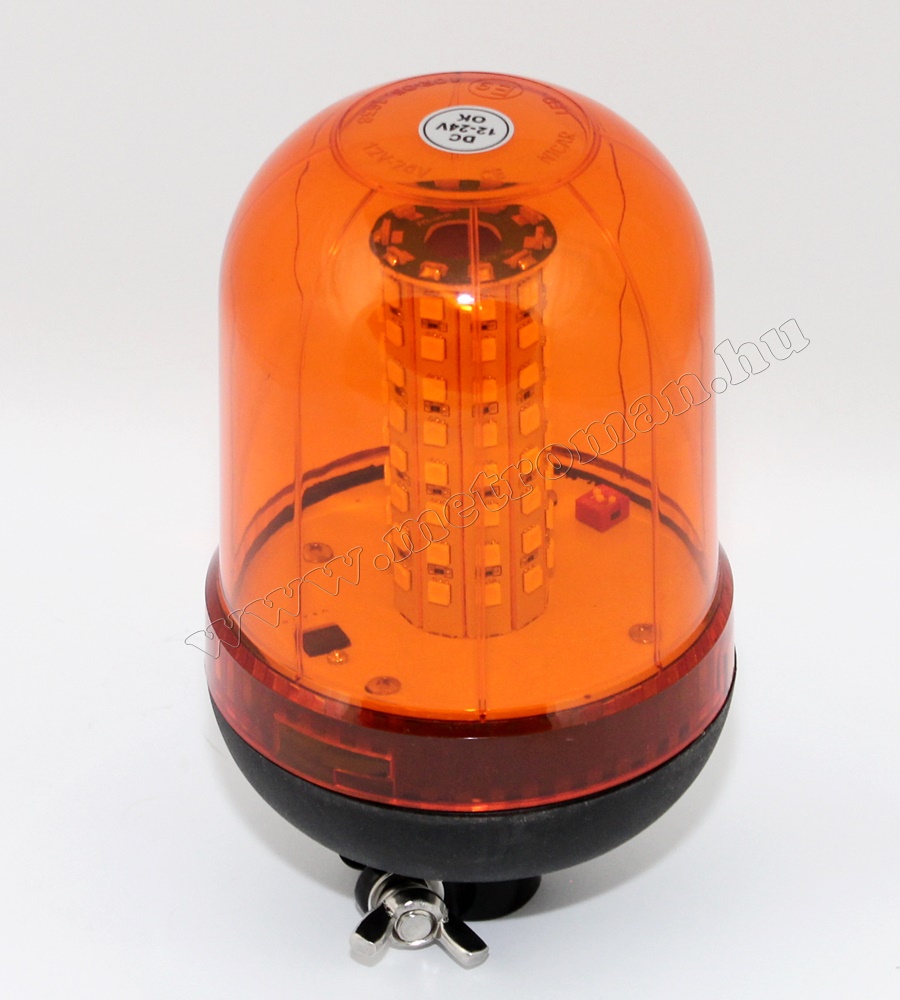 Megkülönböztető jelzés , villogó narancs 12/24V , 100 LED, MM-0688