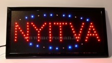 LED világító reklám tábla, NYITVA LDH-008