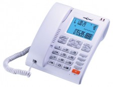 Vezetékes telefon , memóriával , hívószám kijelzéssel , ConCorde 6025CID Fehér