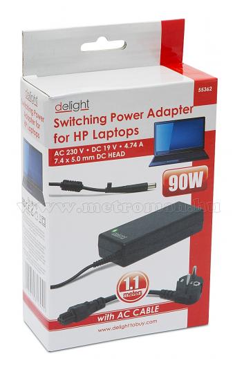 HP laptop töltő, adapter 55362