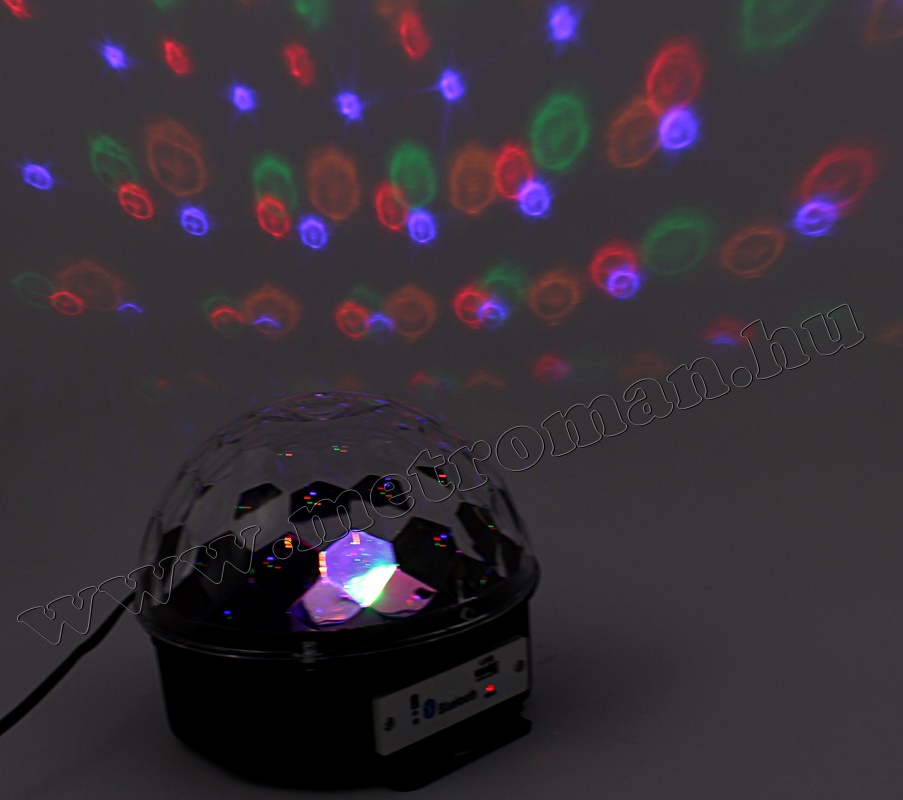 RGB LED Magic diszkó gömb és USB Bluetooth MP3 lejátszó MS39 BT
