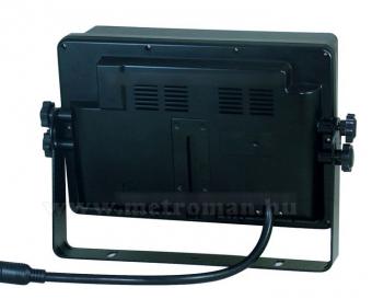 Ipari kivitelű 9"-os QUAD LCD monitor, beépített SD kártyás DVR video felvevővel, Sharp Vision MO-900141D