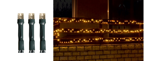 Karácsonyi kültéri LED égősor, Fényfüzér,  KKL 500/WW Meleg fehér
