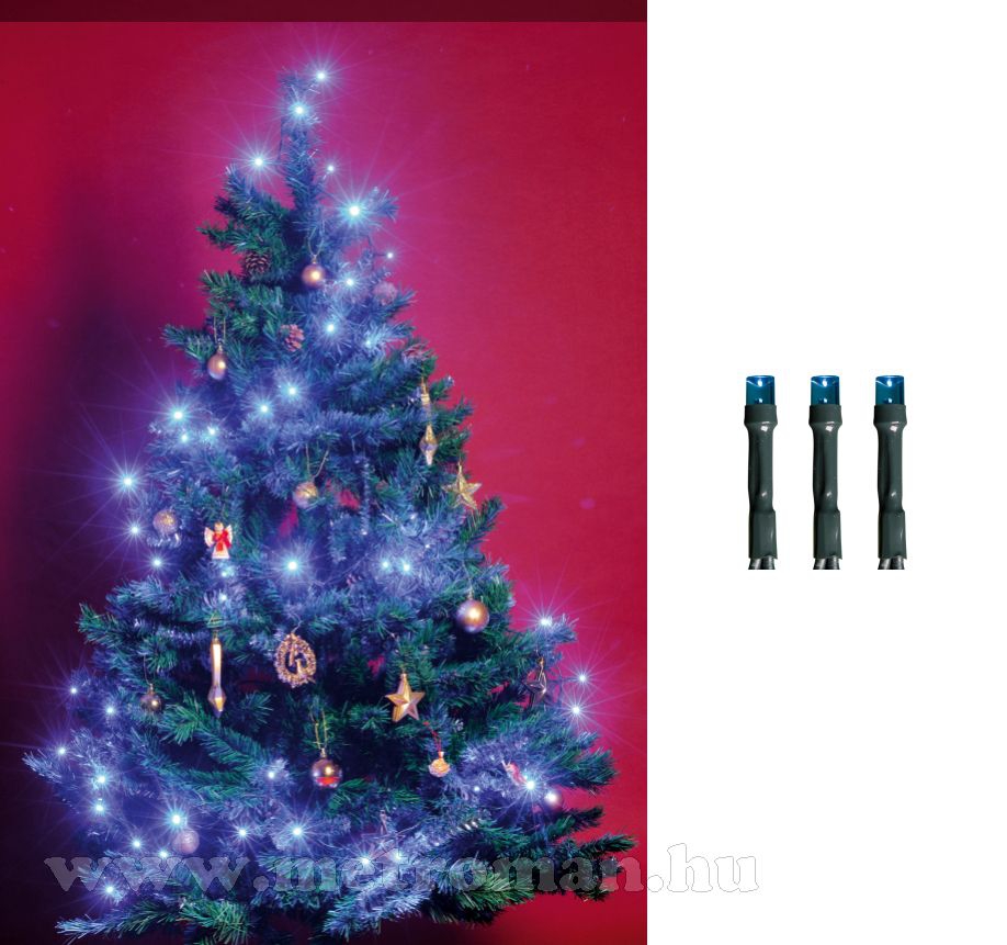 Karácsonyi LED égősor, Fényfüzér, KI 200LED/BL Kék