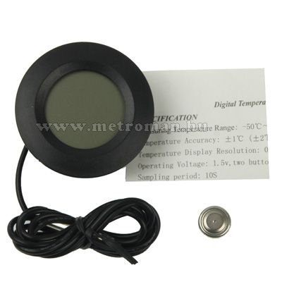 Digitális LCD hőmérő műszer -50 - + 110 °C-ig , Mlogic CA-1192