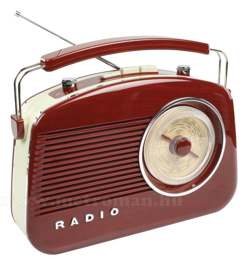 Retró rádió, barna - famintájú, König HAV-TR710BR