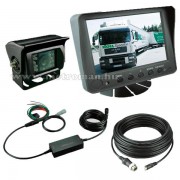 Kamion, teherautó, targonca, munkagép ipari tolatókamera szett LCD monitorral, PVST 701C
