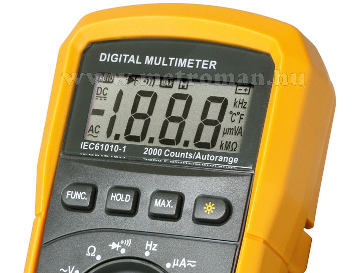 Digitális multiméter, SMA 92