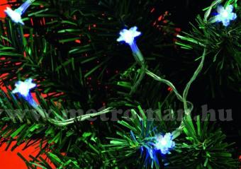 Karácsonyi, elemes, Csillag LED égősor, mini Fényfüzér, MLC10/H