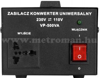 Feszültség átalakító konverter 230V/110V 500W , KN500