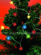 Karácsonyi, elemes LED égősor, mini Fényfüzér, MLC 30/M Színes
