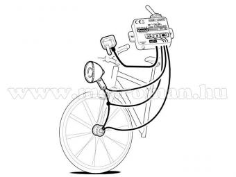 Kerékpár dinamóra köthető, Mobiltelefon, GPS Navigáció USB töltő, Kemo M172