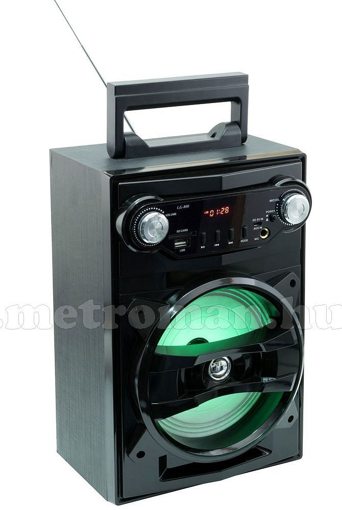 Hordozható USB/SD/MP3 lejátszó, Bluetooth Multimédia hangfal FM rádióval és Karaoke funkcióval BT 1650