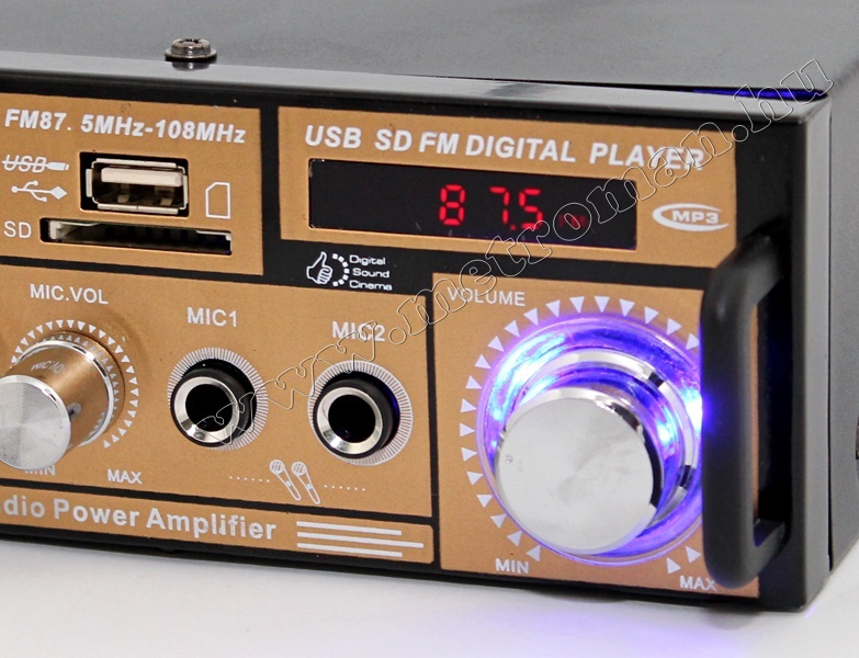 Mozgóbolt kihangosító szett MP3 USB lejátszóval és mikrofonnal, Mlogic MM004+2XLP30W-MIC15