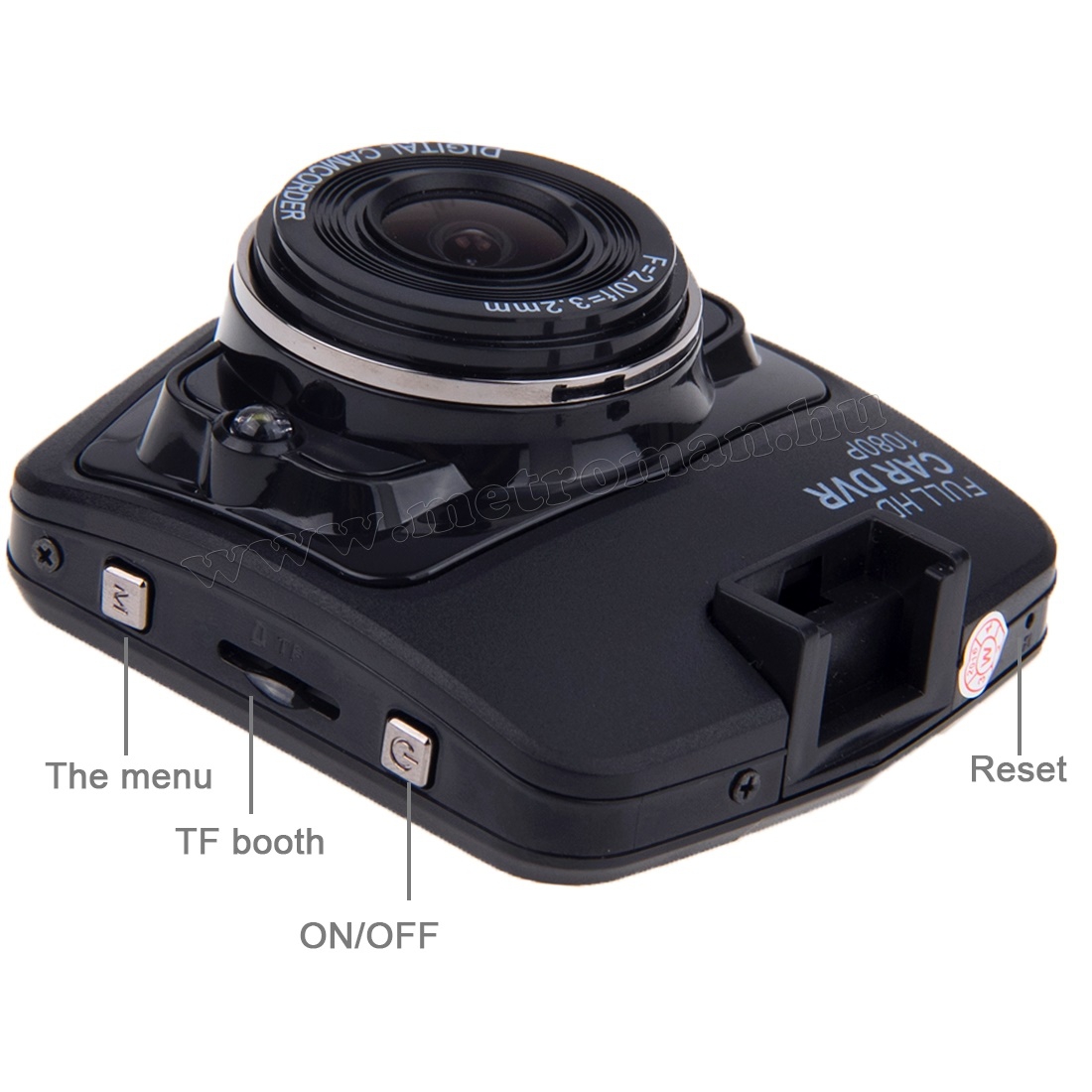 Autós menetrögzítő kamera, Full HD , DVR FHD1/BK