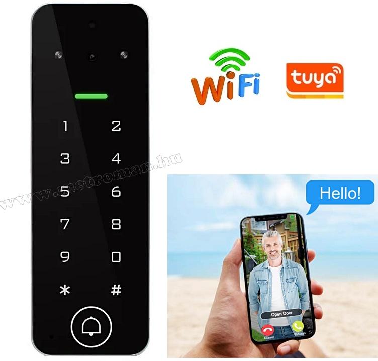 Android, iOS Okos IP Wifi kaputelefon és kártyás beléptető RFID-V4-WIFI TuyaSmart