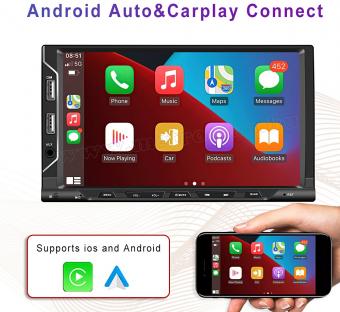 Android multimédiás autórádió fejegység GPS-el 7" LCD monitorral 2DIN M3066BT-GPS