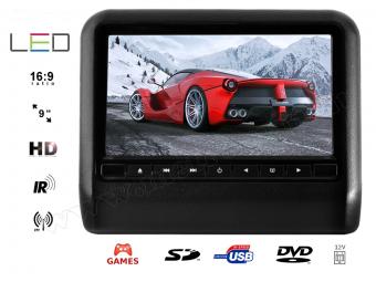 Autós fejtámla LCD monitor DVD/USB/SD MP3 és Multimédia lejátszó MM-9917N