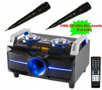 Hordozható USB/SD MP3 BT zene lejátszó Karaoke szett BoomBox BT MAX-M61