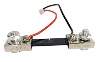 Beépíthető digitális Volt és Ampermérő Sönt ellenállással 0-100V 100A M0100AVDC
