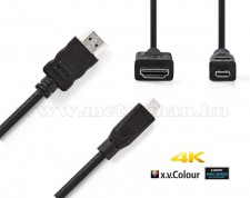 Nagysebességű HDMI - micro HDMI kábel, 2 méter CVGP34700BK20