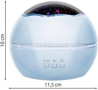 Hangulatos éjszakai fény Csillagos égbolt / Tenger víz alatti világ RGB LED projektor M1652-Blue