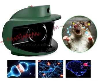 Elektromos ultrahangos és nyomás hullám nyest, patkány, egér riasztó MM4188