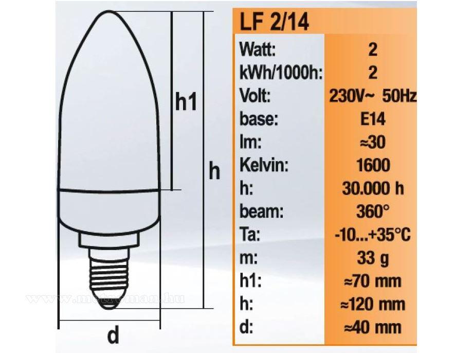 Fáklyaláng hangulat világítás LED izzó LF2-14