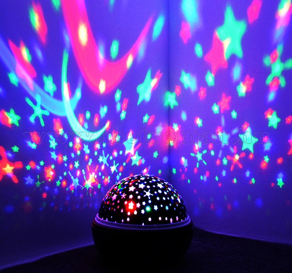 Hangulatos éjszakai fény Csillagos égbolt / Tenger víz alatti világ RGB LED projektor M1652-Pink