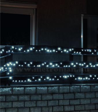 Karácsonyi kültéri LED égősor, Fényfüzér, KKL 1000/WH Hideg fehér