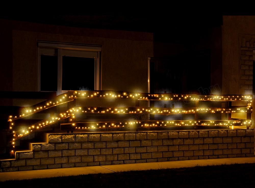 Karácsonyi kültéri LED-es égősor, fényfüzér, sziporkázó KKL 500F/WW