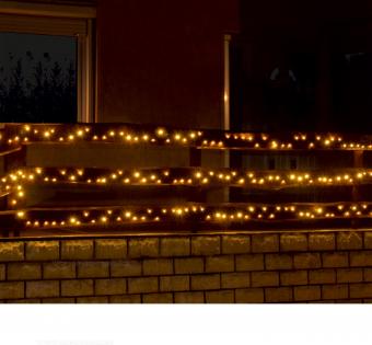 Karácsonyi kültéri melegfehér LED égősor, Fényfüzér,  KKL 500CWW 