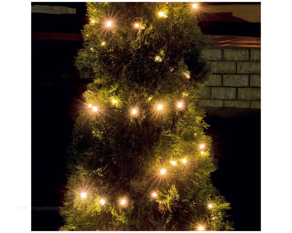 Karácsonyi kültéri melegfehér LED égősor, Fényfüzér,  KKL 500CWW 