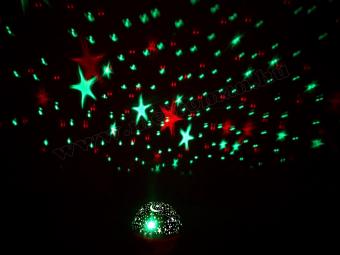 Csillagos égbolt RGB LED projektor M914BL
