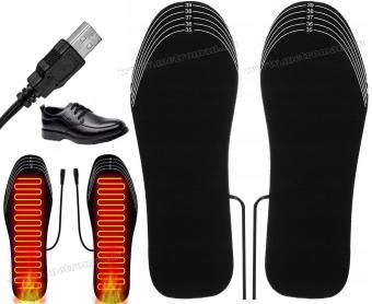 Lábmelegítő, Fűthető talpbetét cipőbe, USB-ről tölthető 35-40-es méret M9702