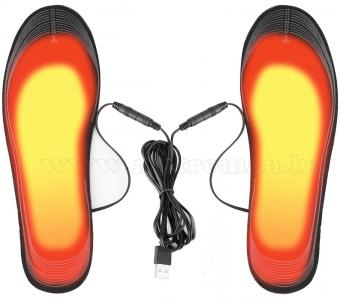 Lábmelegítő, Fűthető talpbetét cipőbe, USB-ről tölthető 35-44-es méret MG845