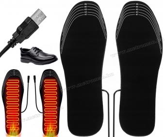 Lábmelegítő, Fűthető talpbetét cipőbe, USB-ről tölthető 41-46-es méret M9825
