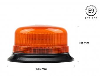 Megkülönböztető jelzés nagyteljesítményű narancssárga LED villogó 12-24 V E9 M2296LED