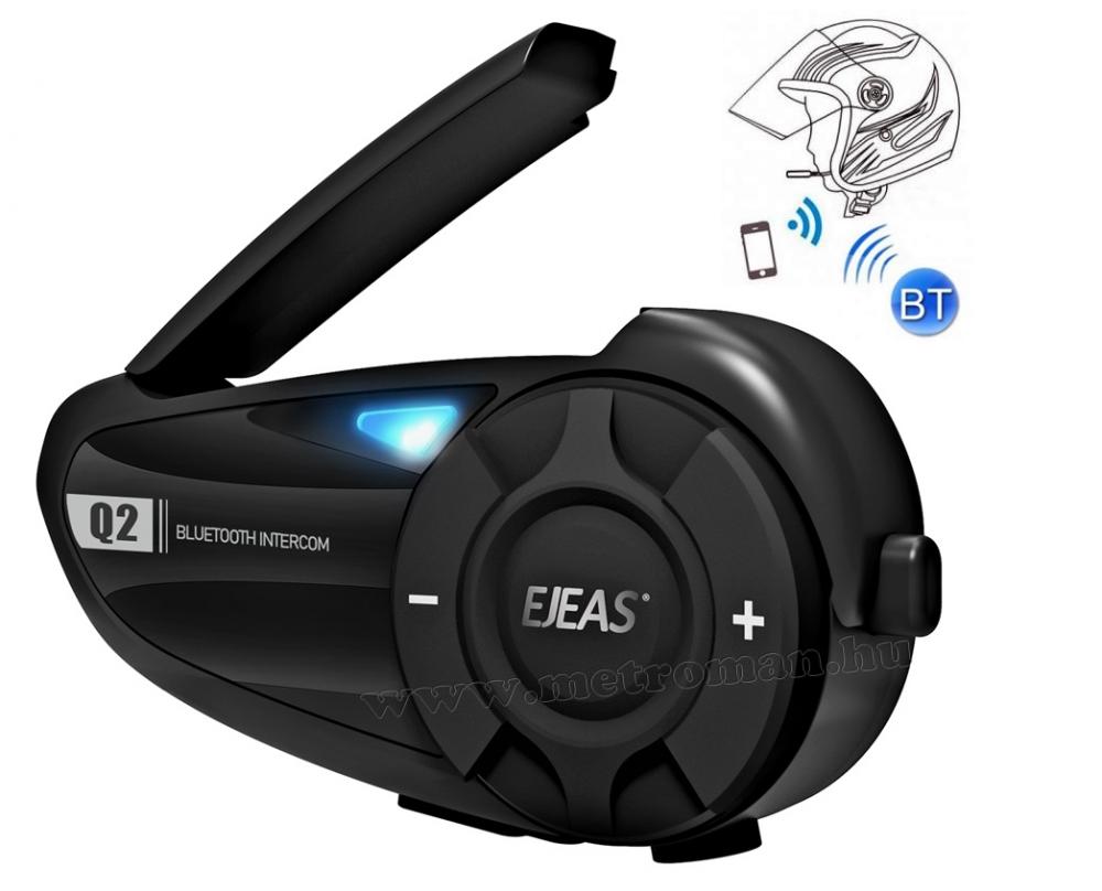 Motoros sisak kihangosító Bluetooth headset és intercom EJEAS Q2-BT