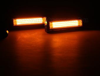 Autós Narancs Sárga stroboszkóp COB LED villogó, megkülönböztető jelzés Mlogic ML1-COB/Y PRO