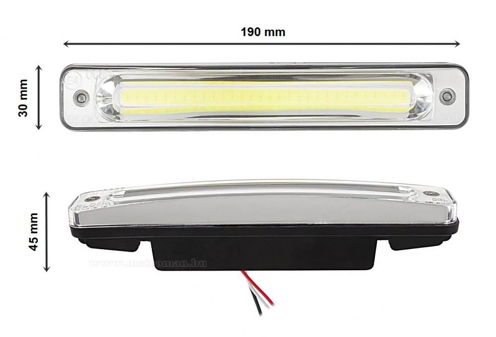 Nappali menetfény LED lámpa E-jeles COB-LED-del 6W MM3332-DRL
