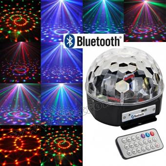 RGB LED Magic diszkó gömb és USB Bluetooth MP3 lejátszó M5899BT