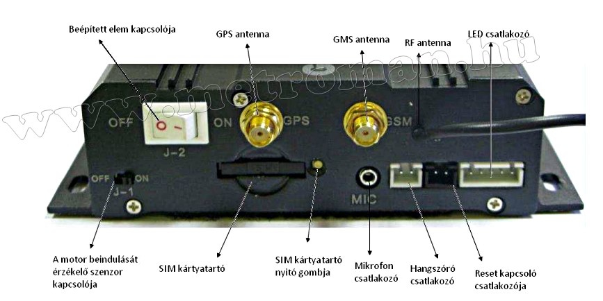 GSM autóriasztó GPS nyomkövetővel SPY 038