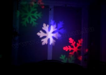 Kültéri színes LED fény projektor, kerti hangulat világítás MA1008 Hópehely
