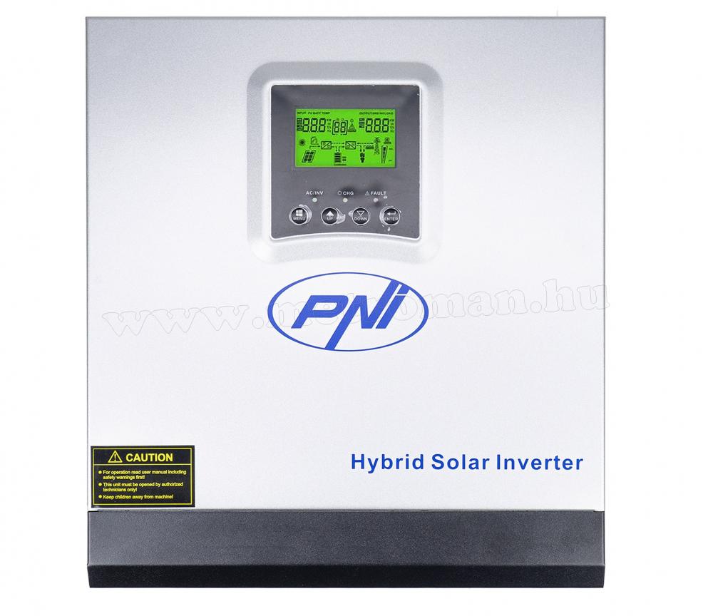 Szinusz napelem inverter, feszültség átalakító GreenHouse SC1800PRO 3KW 24V 60A MPPT Solar