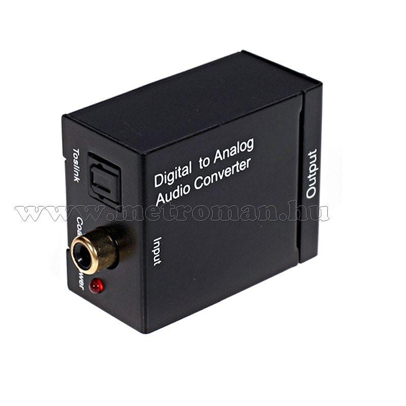 Toslink-2RCA Digitális-analóg audió jel átalakító MK319-C-USB