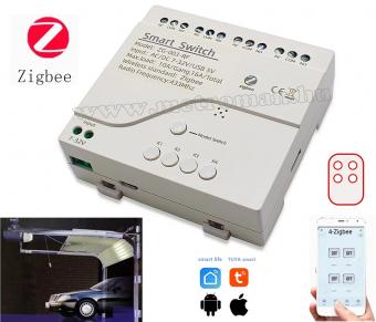 Univerzális 4 csatornás WIFI Zigbee okos kapcsoló és kapunyitó, Android iOS kapu távirányító modul ZG-003-RF4CH