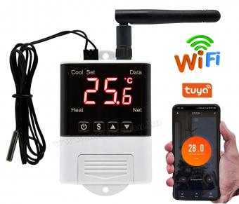 Univerzális WIFI termosztát hőmérsékletkapcsoló fűtéshez és hűtéshez DTC-2201 Wifi TuyaSmart