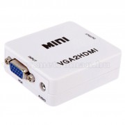 VGA-HDMI átalakító Konverter, PC - TV összekötésére, Full HD, Mlogic MD36